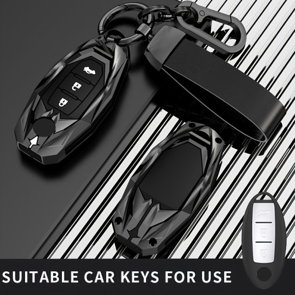 for Nissan Key Fob Cover Case Protector for Leaf, Micra, Qashqai, Juke, J10, J11, X-Trail, T32, Versa, Patrol, T31, Kicks, Tiida