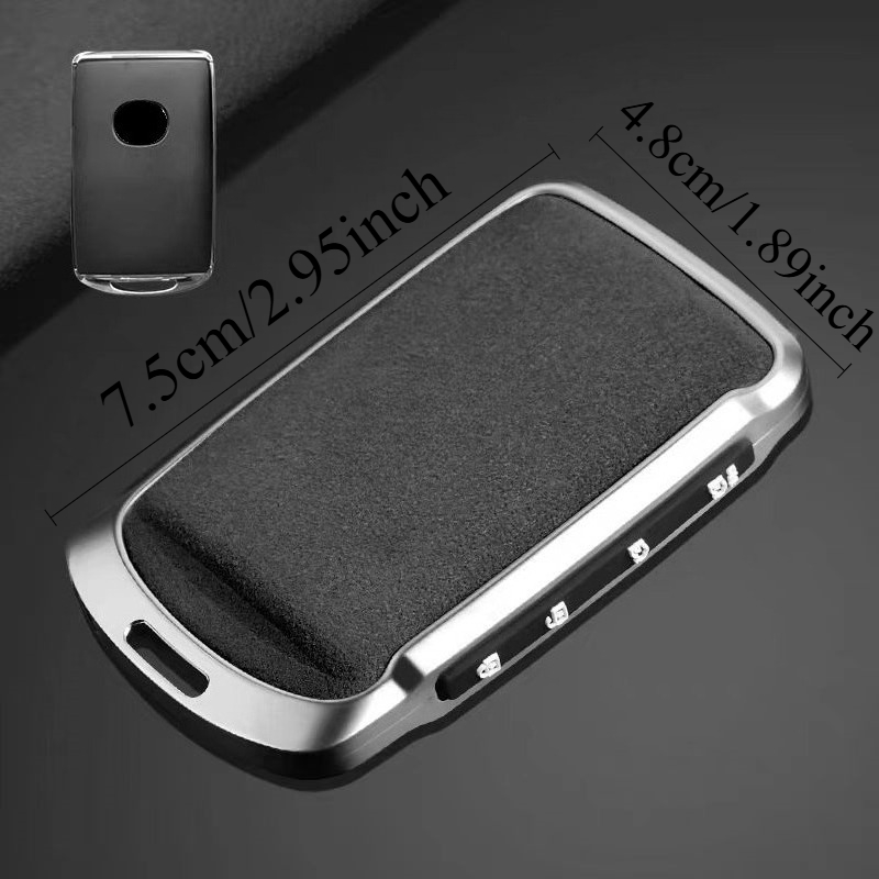 Zinc Alloy Car Remote Key Fob Cover Key Fob Case Holder Shell with Keyring for Mazda 3 6 Cx30 MX30 Cx9 X9 Cx5 X5 Cx8 MX5 Ss30 Accessories - Image 5