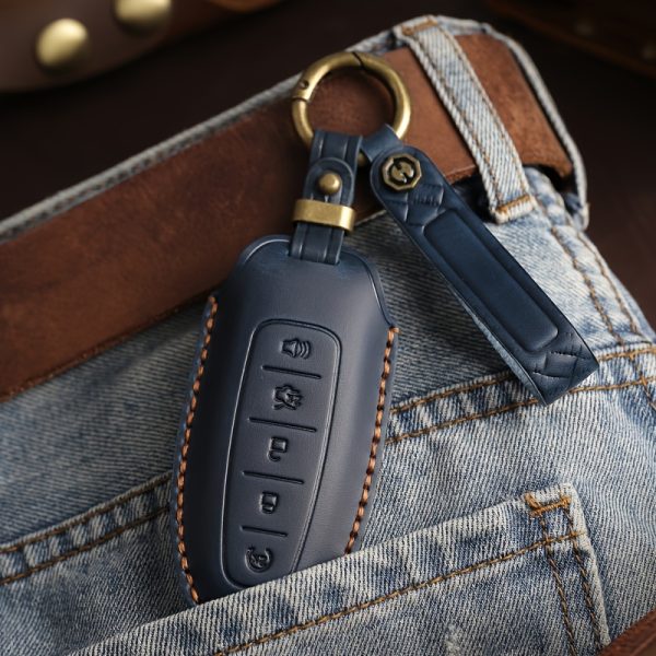 Customized product suitable for Ford key fob cover compatible with imported Edge Explorer key bag for Lincoln key fob cover compatible with MKT2017 Navigator remote control buckle Men's key bag