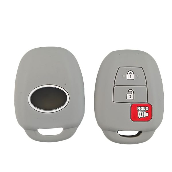 Silicone Key Cover for TOYOTA Flat Remote Key, Three-Button, Compatible with Vios, for SCION XB, Tacoma