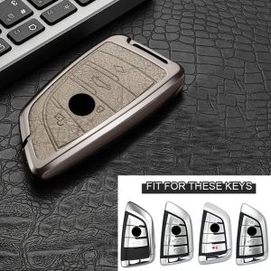 Car Key Cover Metal Protective Case, Suitable for BMW Car Key Covers for BMW M5, New 3 Series, 5 Series, GT, X1, X2, X3, X4, X5, X7, 840i, Blade, 530Li, 225i, 425i, I3, IX3, for BMW Remote Control Protective Cover, High-End Fashion Metal Keychain - Image 16