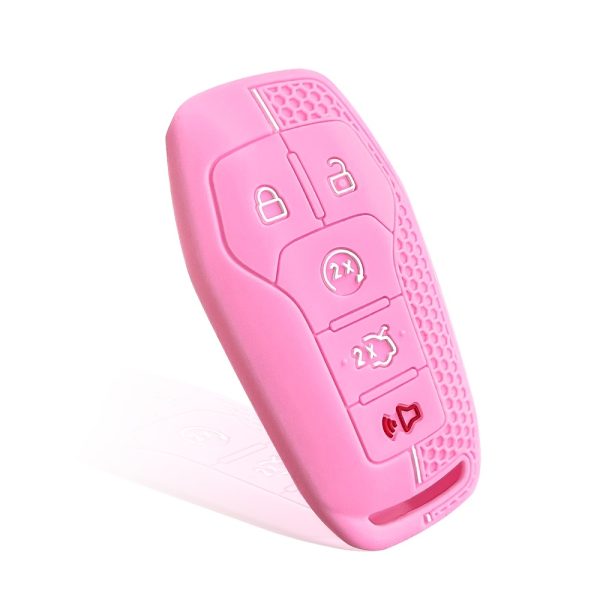 Premium Protective Key Case, Compatible with Select for Ford Models, Mustang Mondeo Forris for Lincoln Explorer Remote Control Cover - Anti-Drop And Wear-Resistant - Silicone Material - Precise Fit, Non-Fading