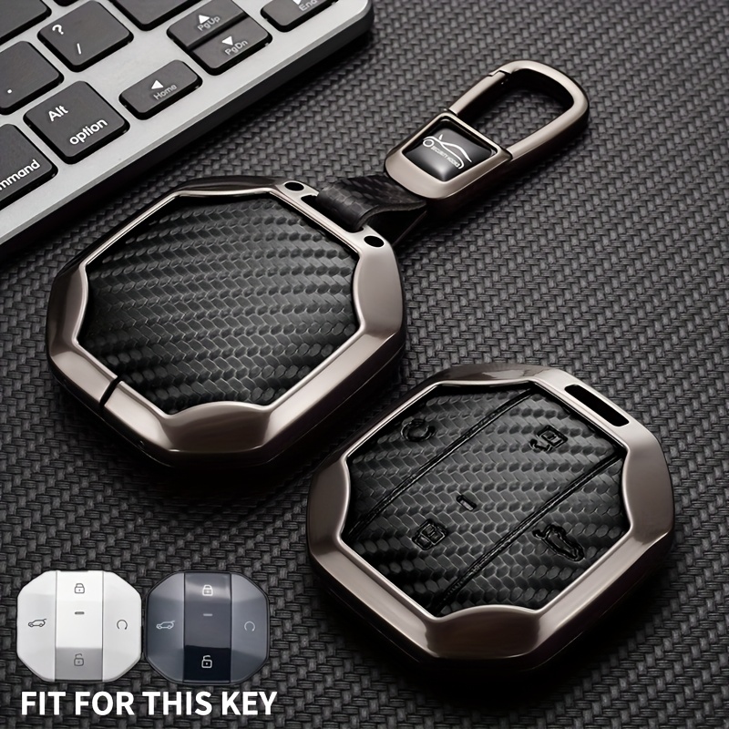 High-end Zinc Alloy Key Protective Cover, Suitable for 2025 for Chery JETOUR Freedom, T1 T2 Traveler, Car Smart Key Protective Case, Zinc Alloy Material, Carbon Fiber Pattern Surface, Drop-Proof and Wear-Resistant - Image 11