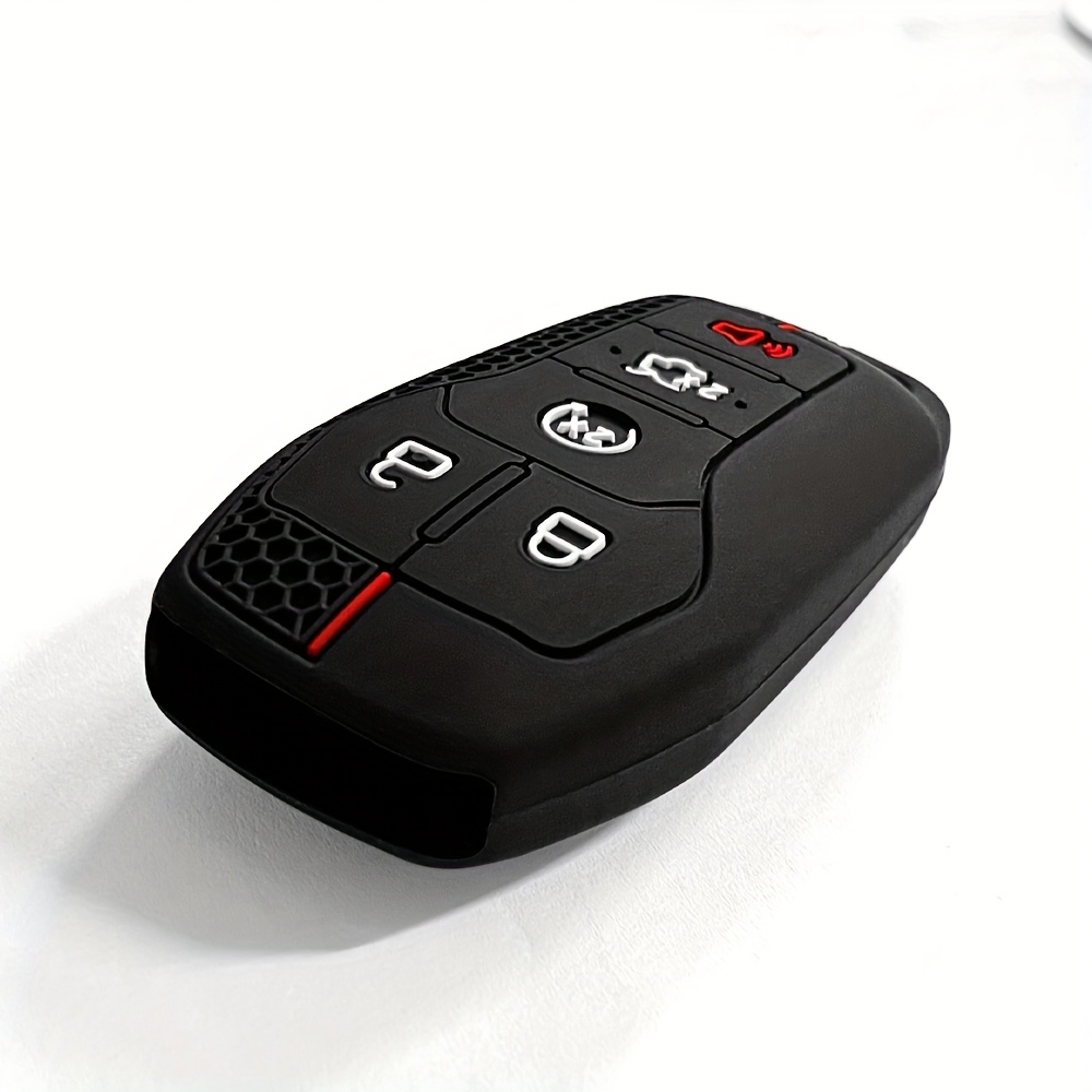 Premium Protective Key Case, Compatible with Select for Ford Models, Mustang Mondeo Forris for Lincoln Explorer Remote Control Cover - Anti-Drop And Wear-Resistant - Silicone Material - Precise Fit, Non-Fading - Image 4