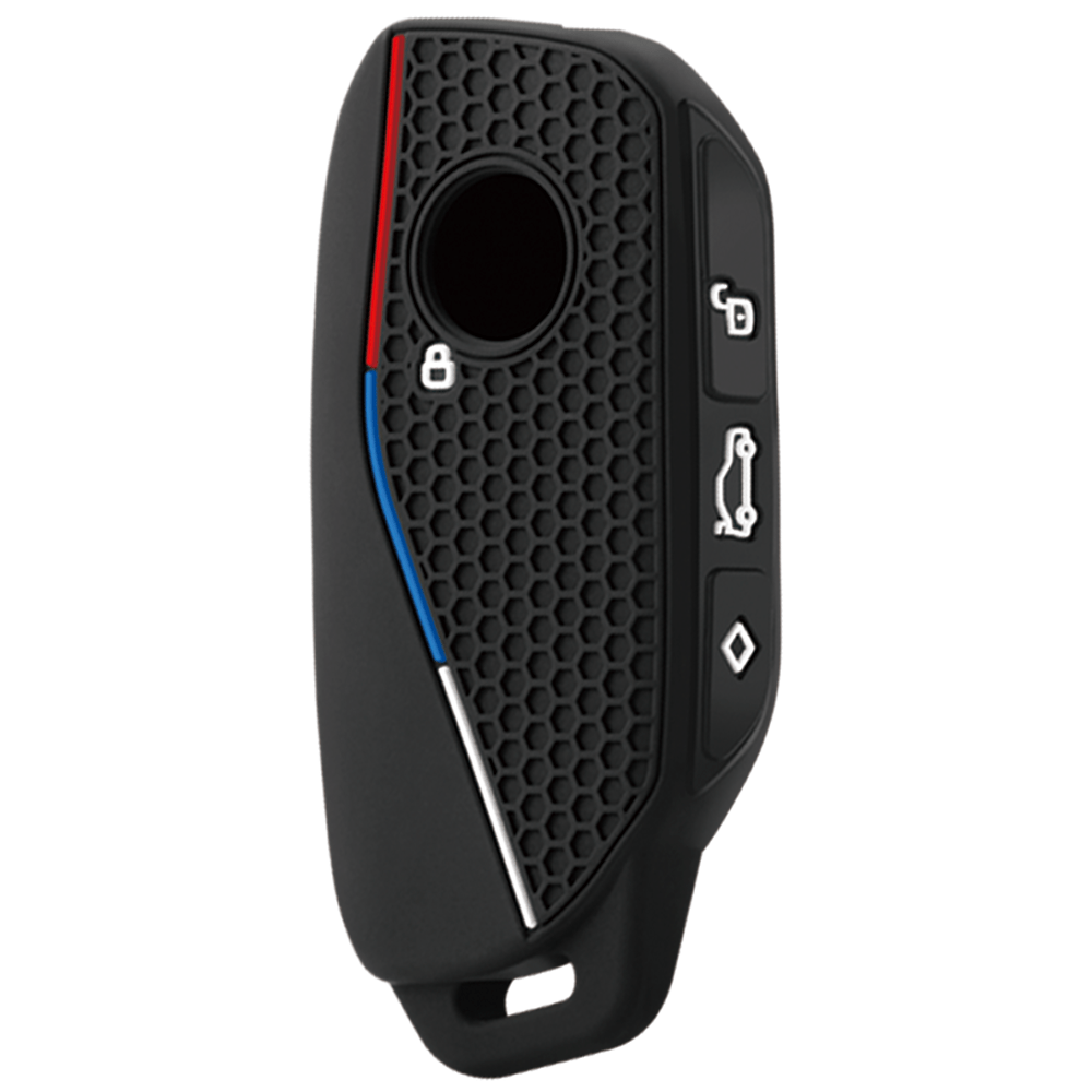 for BMW Series 7 735i 740Li X7 X1 U11 2023 I7 G07 LCI XM Silicone Car Key Cover Case Keychain Holder Full Coverage Protective Shell Soft Anti Scratch Dustproof Wear Resistant Durable Stylish Lightweight Vehicle Remote Key Fob Auto Interior Practical - Image 2