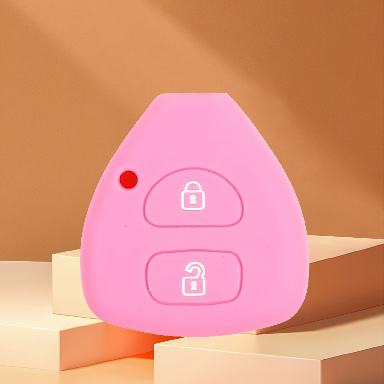 Silicone Protective Case for Car Keys, Suitable for Toyota Models Like Corolla, Camry, RAV4, Yaris, And Avalon, Designed to Prevent Damage from Drops - Image 1