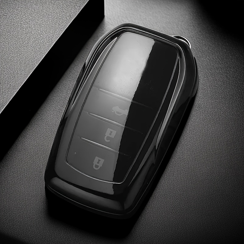 Premium Fashion TPU Car Key Case Suitable for Toyota, Protective Cover for Various for TOYOTA Models Including Runner, Land Cruiser, Camry, RAV4, Prado, Highlander, Corolla, Crown, Wildlander, Levin Key Additions - Image 3