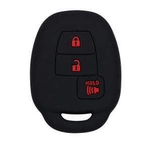 Silicone Key Cover for TOYOTA Flat Remote Key, Three-Button, Compatible with Vios, for SCION XB, Tacoma