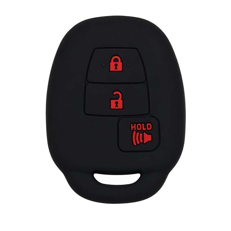 Silicone Key Cover for TOYOTA Flat Remote Key, Three-Button, Compatible with Vios, for SCION XB, Tacoma - Image 1