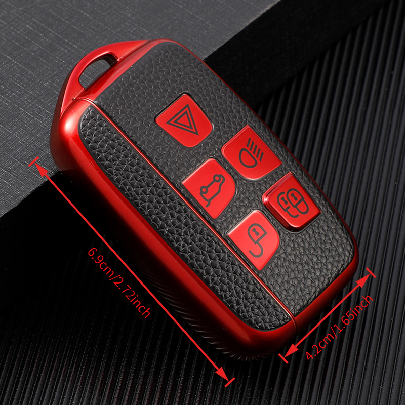 This Key Cover, Designed for Land for Rover Vehicles, Boasts a Leather-Like Texture And a Timeless Style That Resists Wear And Scratches, Improving The Durability And Safeguarding of Your Car Keys, Ensuring They Remain Pristine And Attractive - Image 4