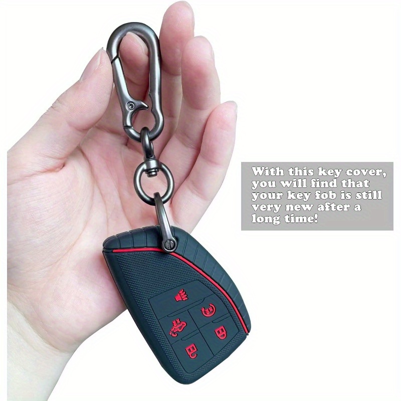 2-Pack, Black Silicone Key Fob Cover for 2022 2023 2024 2025 for Chevy Silverado 1500 for GMC Sierra 1500, 2024 2025 Silverado Sierra 2500HD 3500HD - Image 11