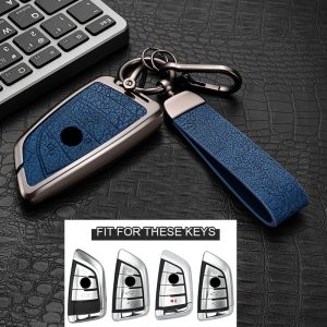 Car Key Cover Metal Protective Case, Suitable for BMW Car Key Covers for BMW M5, New 3 Series, 5 Series, GT, X1, X2, X3, X4, X5, X7, 840i, Blade, 530Li, 225i, 425i, I3, IX3, for BMW Remote Control Protective Cover, High-End Fashion Metal Keychain - Image 14