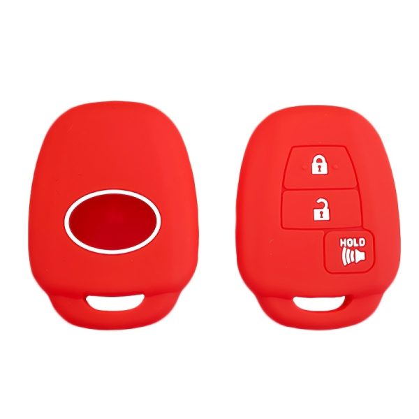 Silicone Key Cover for TOYOTA Flat Remote Key, Three-Button, Compatible with Vios, for SCION XB, Tacoma