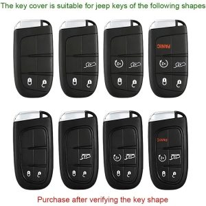 Fashionable And Minimalist TPU Car Key Fob Cover for Jeep. Suitable for Jeep Renegade Grand 4Xe for DODGE for RAM for Wrangler Freemont Gladiator Compass Duo Commander Durango Challenger for Chrysler for Fiat - Image 5