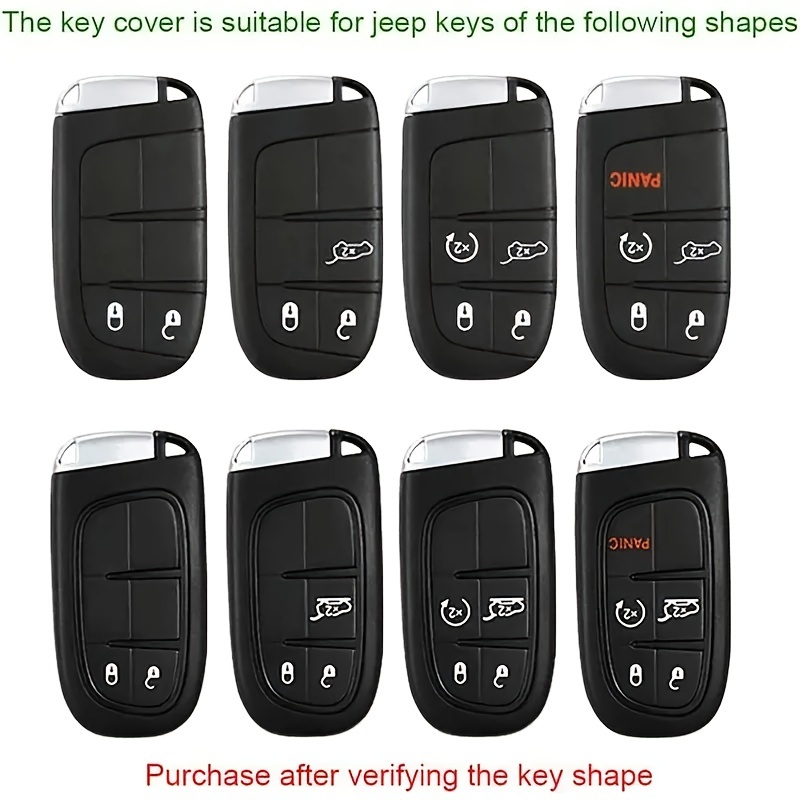 Fashionable And Minimalist TPU Car Key Fob Cover for Jeep. Suitable for Jeep Renegade Grand 4Xe for DODGE for RAM for Wrangler Freemont Gladiator Compass Duo Commander Durango Challenger for Chrysler for Fiat - Image 5
