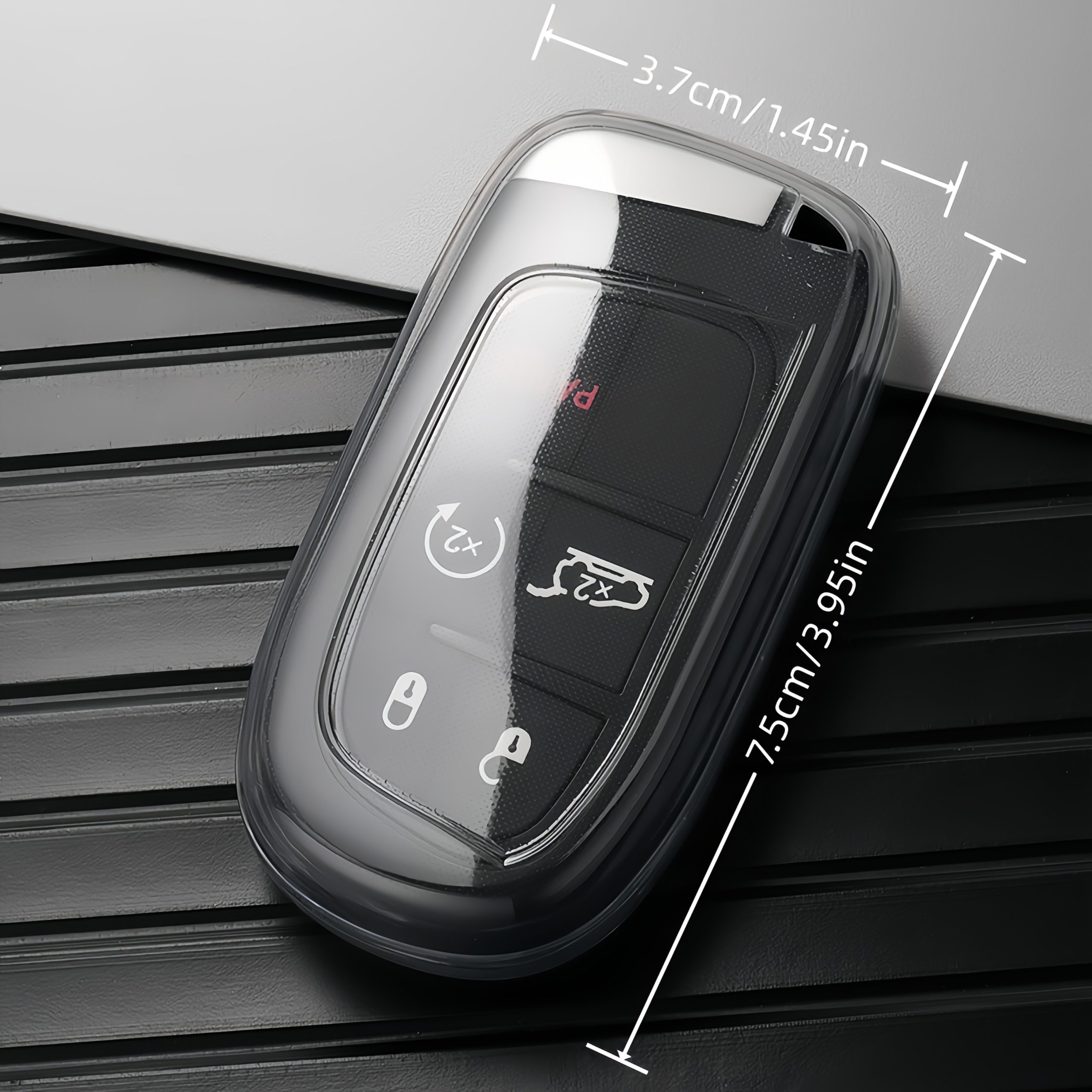 Fashionable And Minimalist TPU Car Key Fob Cover for Jeep. Suitable for Jeep Renegade Grand 4Xe for DODGE for RAM for Wrangler Freemont Gladiator Compass Duo Commander Durango Challenger for Chrysler for Fiat - Image 4