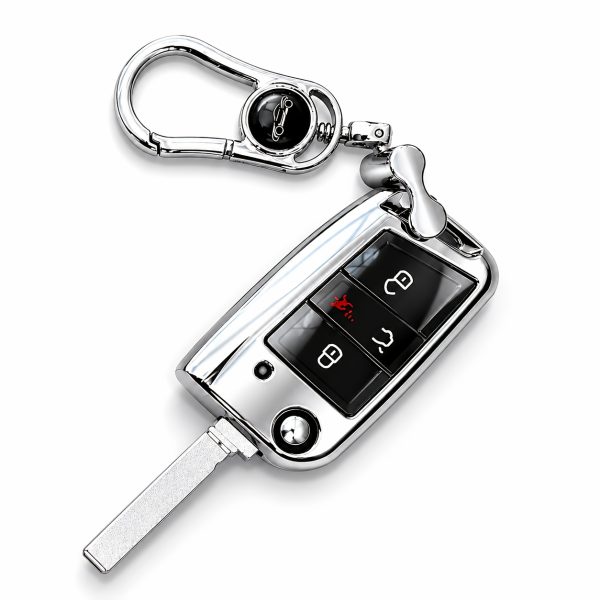 Available in 4 Colors, This for VOLKSWAGEN Key Cover Is Suitable for VOLKSWAGEN Golf, Passat, Magotan, Sagitar, Lavida, Bora, Tiguan, T-Cross, T-Roc, for VOLKSWAGEN CC, Teramont, Skoda, Octavia, Kodiaq, Kodiaq GT. Compatible with 3-buttonu002F4-button