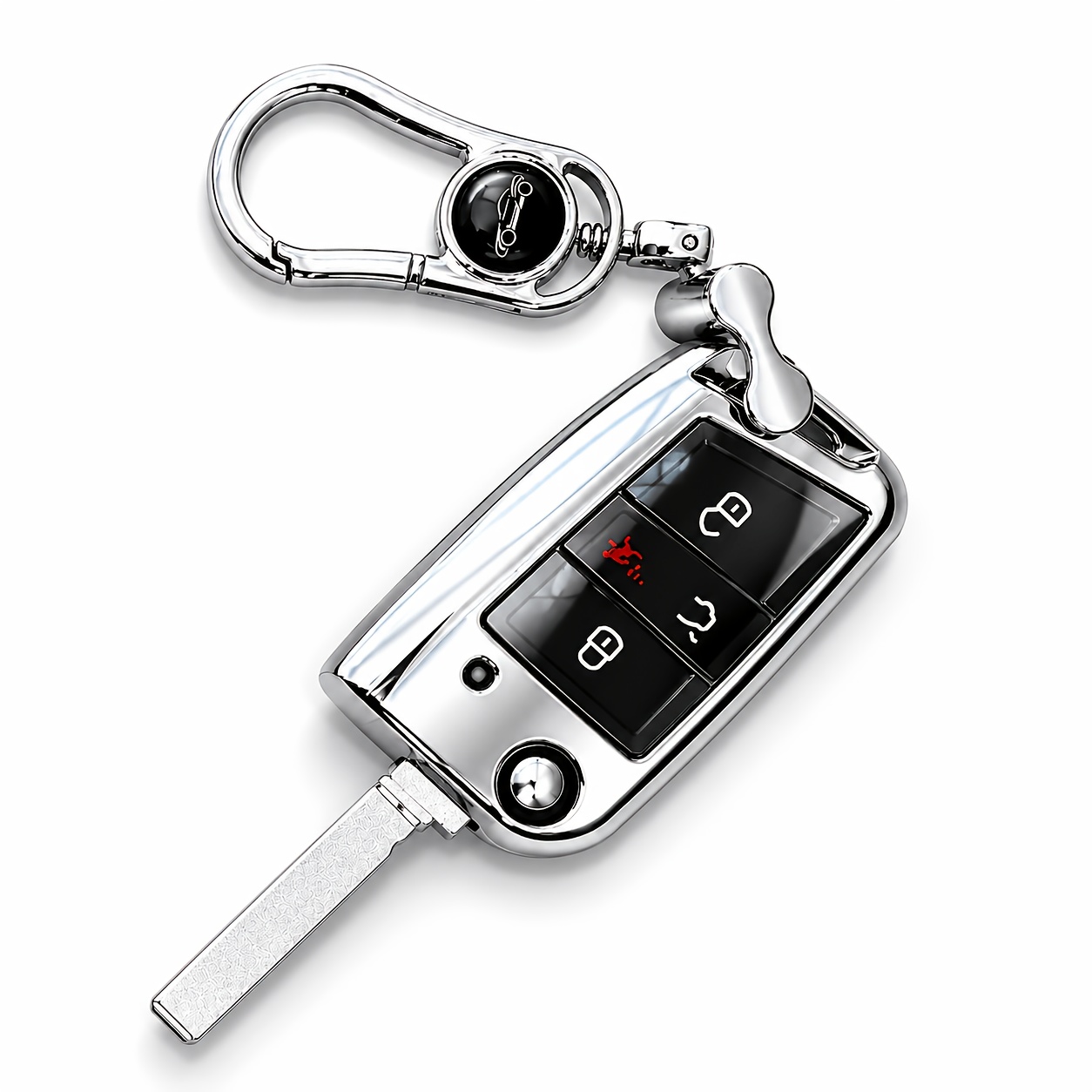 Available in 4 Colors, This for VOLKSWAGEN Key Cover Is Suitable for VOLKSWAGEN Golf, Passat, Magotan, Sagitar, Lavida, Bora, Tiguan, T-Cross, T-Roc, for VOLKSWAGEN CC, Teramont, Skoda, Octavia, Kodiaq, Kodiaq GT. Compatible with 3-buttonu002F4-button - Image 2