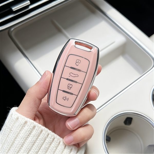 Set of 2 Key Fob Covers,Flexible TPU Case for Car Keys, for Haval Jolion, Joico, Jollein, F7, H6, Jolyon, F7H, Dargo, F7x H6 2023, Scratch-Resistant Protective Shell, Textured Grip, Precise Cutouts, Easy Button Access