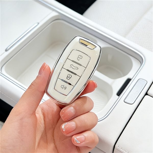 Set of 2 Key Fob Covers,Flexible TPU Case for Car Keys, for Haval Jolion, Joico, Jollein, F7, H6, Jolyon, F7H, Dargo, F7x H6 2023, Scratch-Resistant Protective Shell, Textured Grip, Precise Cutouts, Easy Button Access