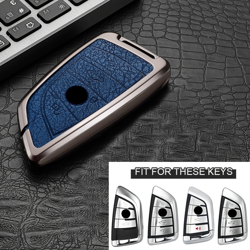 Car Key Cover Metal Protective Case, Suitable for BMW Car Key Covers for BMW M5, New 3 Series, 5 Series, GT, X1, X2, X3, X4, X5, X7, 840i, Blade, 530Li, 225i, 425i, I3, IX3, for BMW Remote Control Protective Cover, High-End Fashion Metal Keychain - Image 12