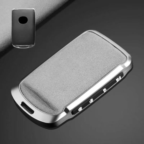 Zinc Alloy Car Remote Key Fob Cover Key Fob Case Holder Shell with Keyring for Mazda 3 6 Cx30 MX30 Cx9 X9 Cx5 X5 Cx8 MX5 Ss30 Accessories