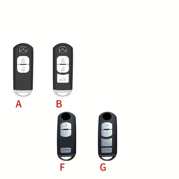 Fit for 2 3 4 Buttons for Mazda 2 3 5 6 7 CX-3 CX-4 CX-5 CX-7 CX-9 Axela Atenza Car Key Case Cover Shell Protection Fob Additions