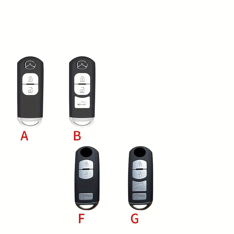 Fit for 2 3 4 Buttons for Mazda 2 3 5 6 7 CX-3 CX-4 CX-5 CX-7 CX-9 Axela Atenza Car Key Case Cover Shell Protection Fob Additions - Image 3