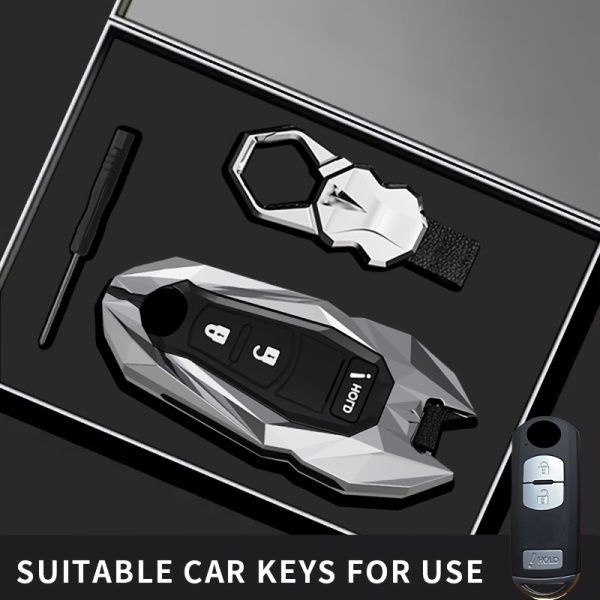 Fit for 2 3 4 Buttons for Mazda 2 3 5 6 7 CX-3 CX-4 CX-5 CX-7 CX-9 Axela Atenza Car Key Case Cover Shell Protection Fob Additions