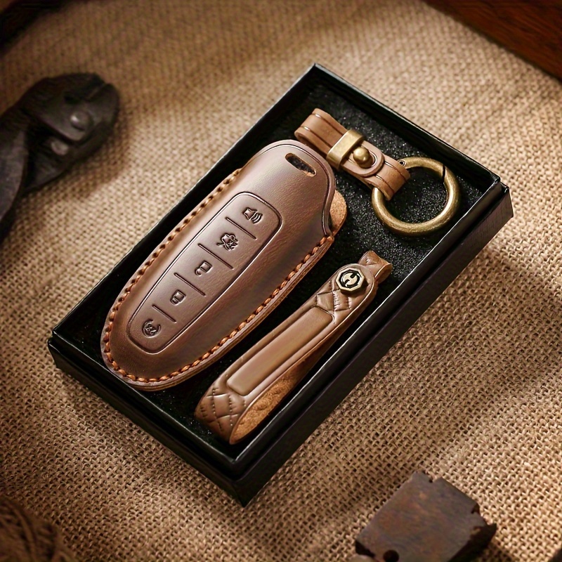 Customized product suitable for Ford key fob cover compatible with imported Edge Explorer key bag for Lincoln key fob cover compatible with MKT2017 Navigator remote control buckle Men's key bag - Image 6