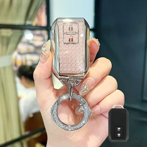 Protective Case for TPU Car Remote Key Fob, Designed for Suzuki Models Like Swift, Ertiga, Wagon R, And Vitara. This Durable Cover Features an Elegant Design And Includes a Keyring for Convenience