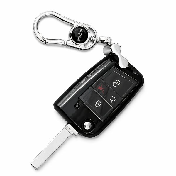 Available in 4 Colors, This for VOLKSWAGEN Key Cover Is Suitable for VOLKSWAGEN Golf, Passat, Magotan, Sagitar, Lavida, Bora, Tiguan, T-Cross, T-Roc, for VOLKSWAGEN CC, Teramont, Skoda, Octavia, Kodiaq, Kodiaq GT. Compatible with 3-buttonu002F4-button