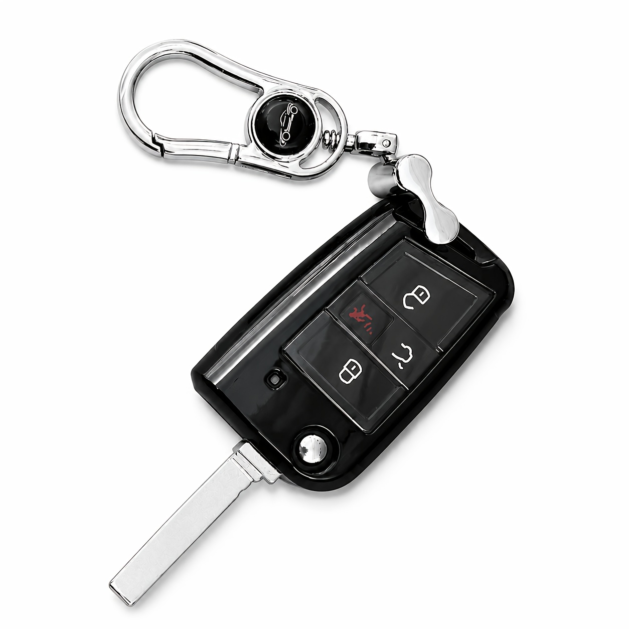 Available in 4 Colors, This for VOLKSWAGEN Key Cover Is Suitable for VOLKSWAGEN Golf, Passat, Magotan, Sagitar, Lavida, Bora, Tiguan, T-Cross, T-Roc, for VOLKSWAGEN CC, Teramont, Skoda, Octavia, Kodiaq, Kodiaq GT. Compatible with 3-buttonu002F4-button - Image 4