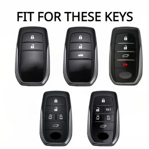 Suitable for Toyota High-End Fashion TPU Car Key Cover, Suitable for Runner Suitable for Land Cruiser Suitable for Camry RAV4 Suitable for Prado Highlander Corolla Crown Wilander Levin Key Accessories - Image 4