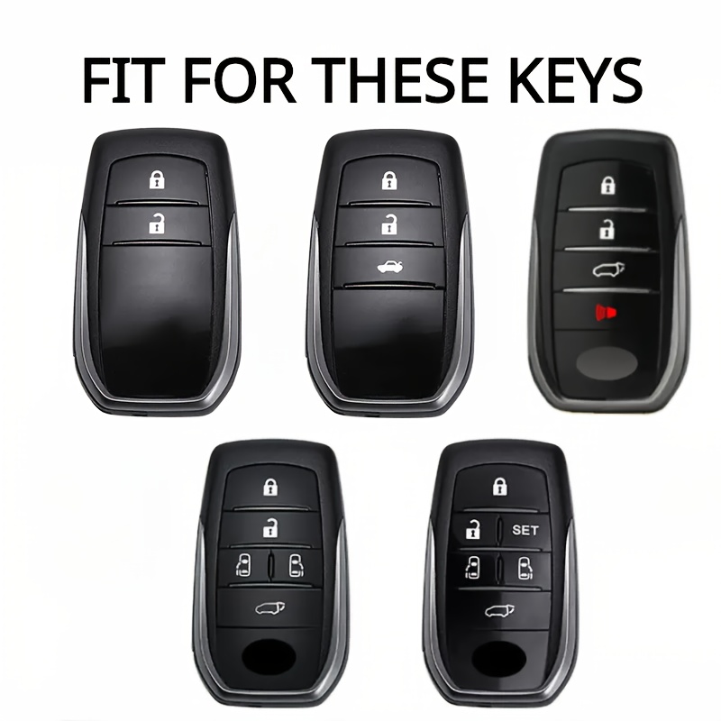Suitable for Toyota High-End Fashion TPU Car Key Cover, Suitable for Runner Suitable for Land Cruiser Suitable for Camry RAV4 Suitable for Prado Highlander Corolla Crown Wilander Levin Key Accessories - Image 4