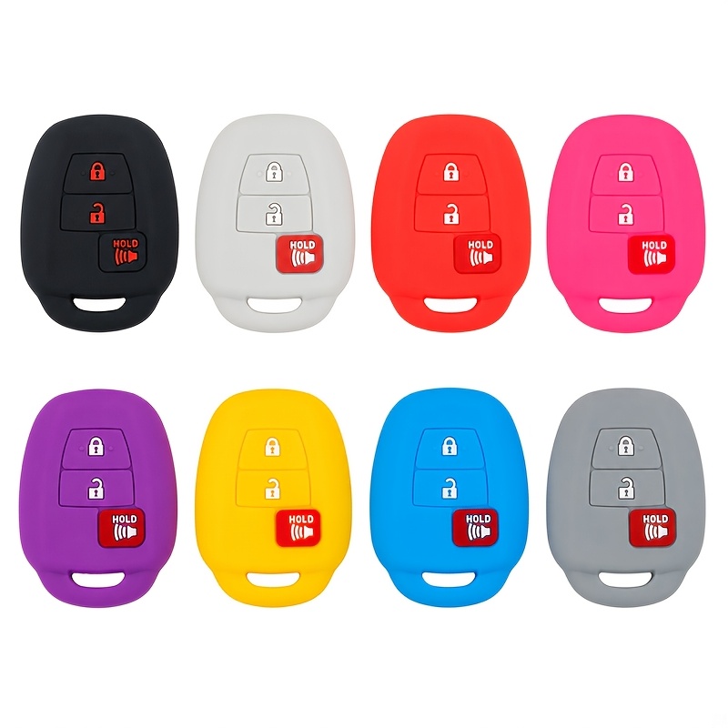 Silicone Key Cover for TOYOTA Flat Remote Key, Three-Button, Compatible with Vios, for SCION XB, Tacoma - Image 3