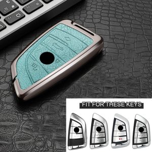 Car Key Cover Metal Protective Case, Suitable for BMW Car Key Covers for BMW M5, New 3 Series, 5 Series, GT, X1, X2, X3, X4, X5, X7, 840i, Blade, 530Li, 225i, 425i, I3, IX3, for BMW Remote Control Protective Cover, High-End Fashion Metal Keychain - Image 8