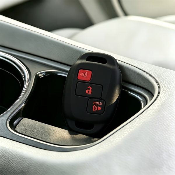 Silicone Key Cover for TOYOTA Flat Remote Key, Three-Button, Compatible with Vios, for SCION XB, Tacoma