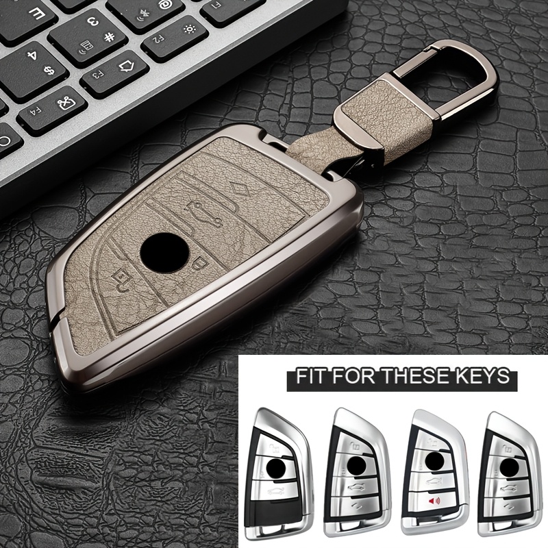 Car Key Cover Metal Protective Case, Suitable for BMW Car Key Covers for BMW M5, New 3 Series, 5 Series, GT, X1, X2, X3, X4, X5, X7, 840i, Blade, 530Li, 225i, 425i, I3, IX3, for BMW Remote Control Protective Cover, High-End Fashion Metal Keychain - Image 17