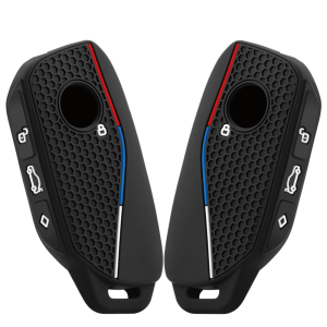 for BMW Series 7 735i 740Li X7 X1 U11 2023 I7 G07 LCI XM Silicone Car Key Cover Case Keychain Holder Full Coverage Protective Shell Soft Anti Scratch Dustproof Wear Resistant Durable Stylish Lightweight Vehicle Remote Key Fob Auto Interior Practical - Image 4