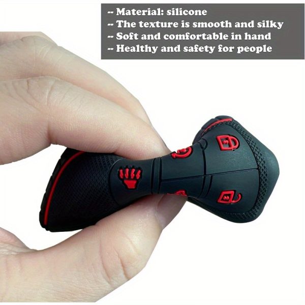 2-Pack, Black Silicone Key Fob Cover for 2022 2023 2024 2025 for Chevy Silverado 1500 for GMC Sierra 1500, 2024 2025 Silverado Sierra 2500HD 3500HD