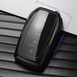 Premium Fashion TPU Car Key Case Suitable for Toyota, Protective Cover for Various for TOYOTA Models Including Runner, Land Cruiser, Camry, RAV4, Prado, Highlander, Corolla, Crown, Wildlander, Levin Key Additions - Image 4