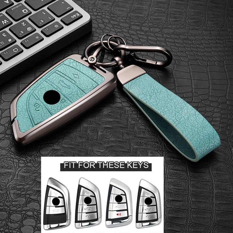 Car Key Cover Metal Protective Case, Suitable for BMW Car Key Covers for BMW M5, New 3 Series, 5 Series, GT, X1, X2, X3, X4, X5, X7, 840i, Blade, 530Li, 225i, 425i, I3, IX3, for BMW Remote Control Protective Cover, High-End Fashion Metal Keychain - Image 10