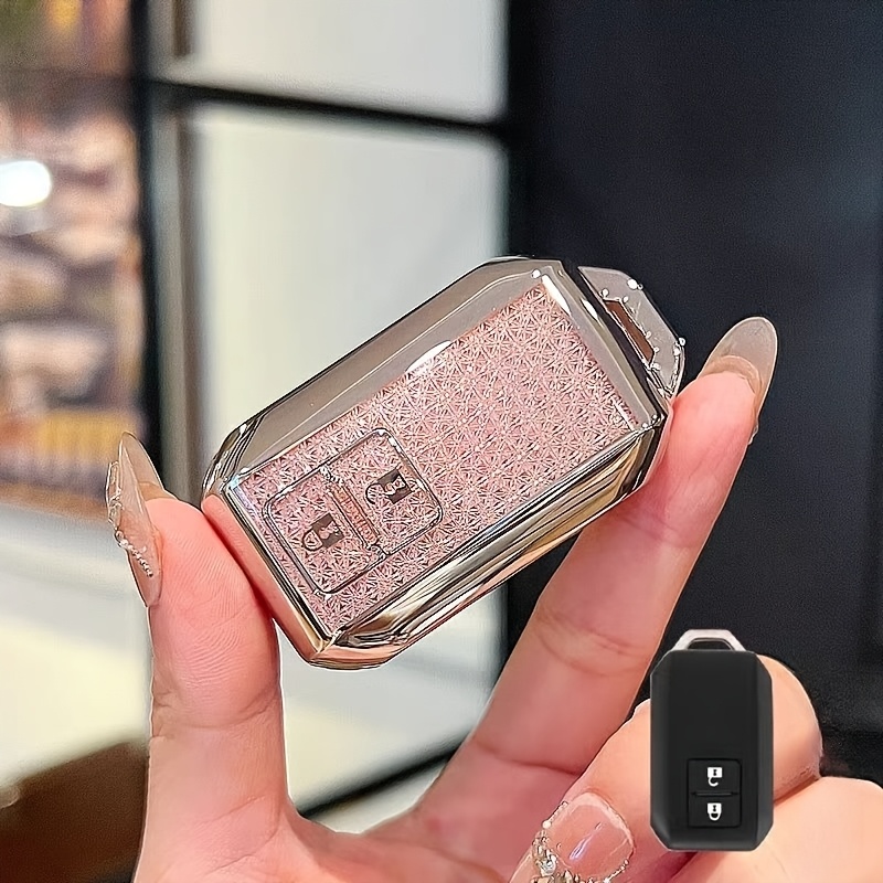 Protective Case for TPU Car Remote Key Fob, Designed for Suzuki Models Like Swift, Ertiga, Wagon R, And Vitara. This Durable Cover Features an Elegant Design And Includes a Keyring for Convenience - Image 2