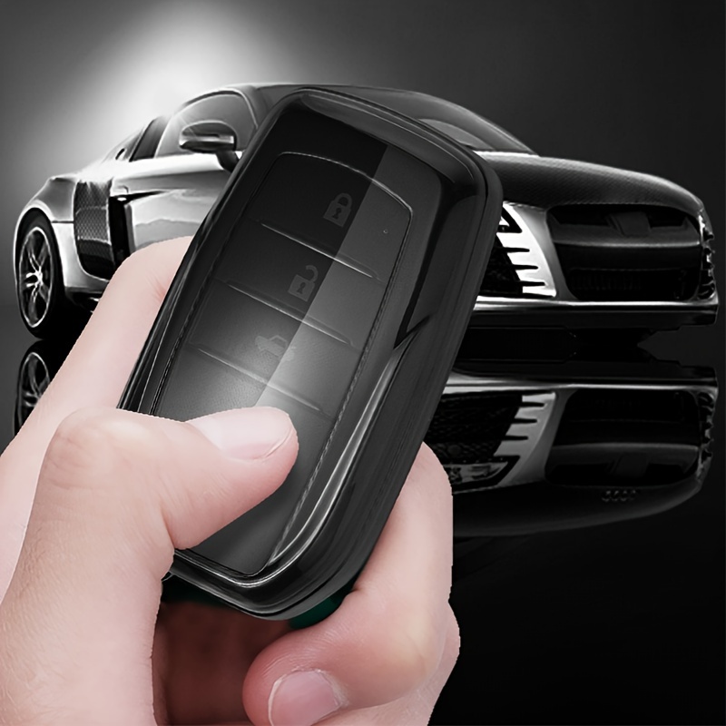 Premium Fashion TPU Car Key Case Suitable for Toyota, Protective Cover for Various for TOYOTA Models Including Runner, Land Cruiser, Camry, RAV4, Prado, Highlander, Corolla, Crown, Wildlander, Levin Key Additions - Image 1
