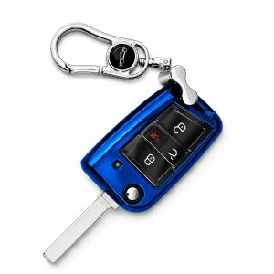 Available in 4 Colors, This for VOLKSWAGEN Key Cover Is Suitable for VOLKSWAGEN Golf, Passat, Magotan, Sagitar, Lavida, Bora, Tiguan, T-Cross, T-Roc, for VOLKSWAGEN CC, Teramont, Skoda, Octavia, Kodiaq, Kodiaq GT. Compatible with 3-buttonu002F4-button - Image 5