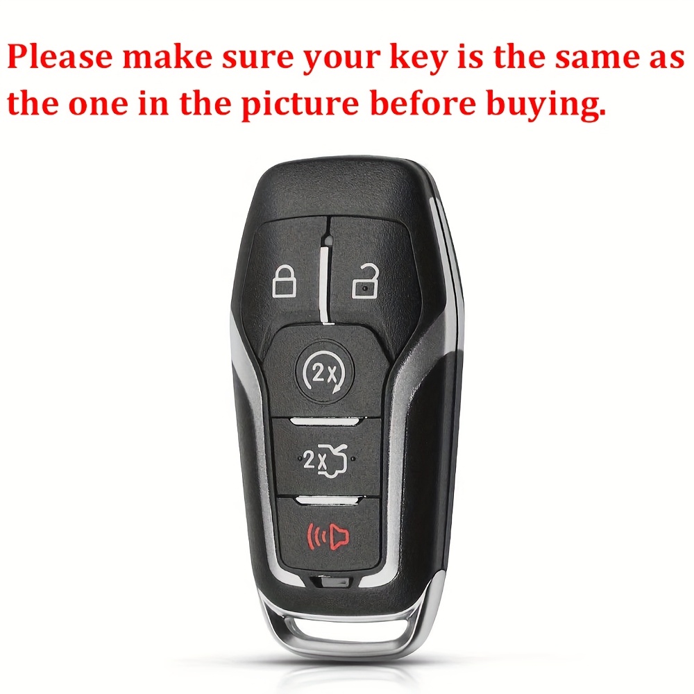 Premium Protective Key Case, Compatible with Select for Ford Models, Mustang Mondeo Forris for Lincoln Explorer Remote Control Cover - Anti-Drop And Wear-Resistant - Silicone Material - Precise Fit, Non-Fading - Image 3