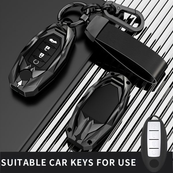 for Nissan Key Fob Cover Case Protector for Leaf, Micra, Qashqai, Juke, J10, J11, X-Trail, T32, Versa, Patrol, T31, Kicks, Tiida