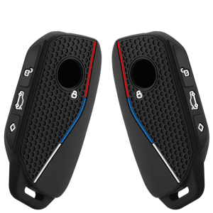 for BMW Series 7 735i 740Li X7 X1 U11 2023 I7 G07 LCI XM Silicone Car Key Cover Case Keychain Holder Full Coverage Protective Shell Soft Anti Scratch Dustproof Wear Resistant Durable Stylish Lightweight Vehicle Remote Key Fob Auto Interior Practical - Image 3