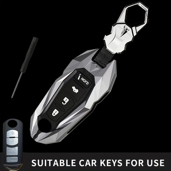Fit for 2 3 4 Buttons for Mazda 2 3 5 6 7 CX-3 CX-4 CX-5 CX-7 CX-9 Axela Atenza Car Key Case Cover Shell Protection Fob Additions
